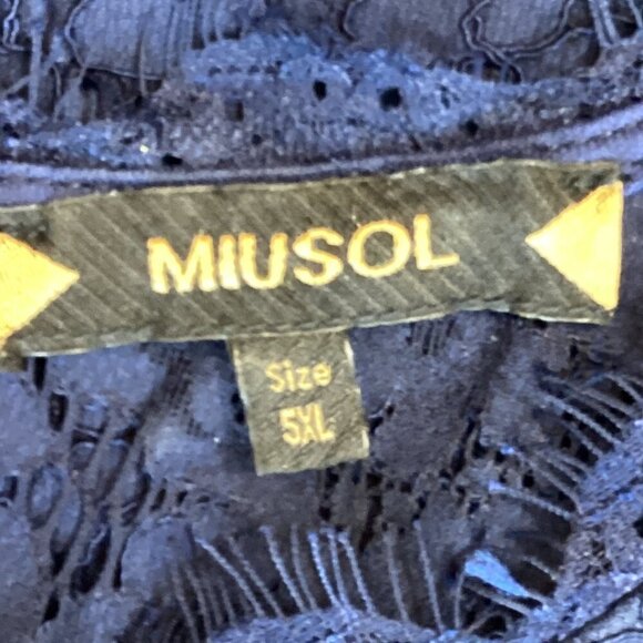 Miusol Blue Floral Lace Sheath Evening Cocktail Party Dress Plus Sz 5XL #271B - Picture 7 of 9